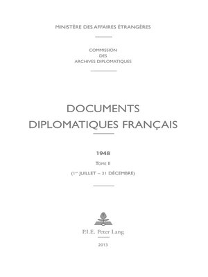 cover image of Documents diplomatiques français